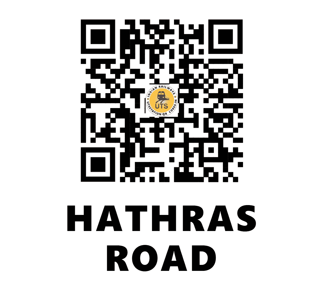 UTS QR Code for HATHRAS ROAD - HTJ (NE - UTTAR PRADESH)